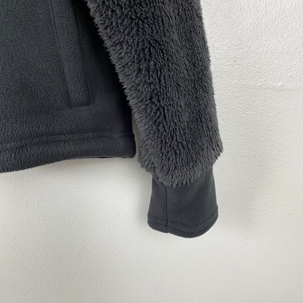 All‎ in Motion Black Brushed Pullover Sweater Henley Snap Neck Size Large - Picture 4 of 11